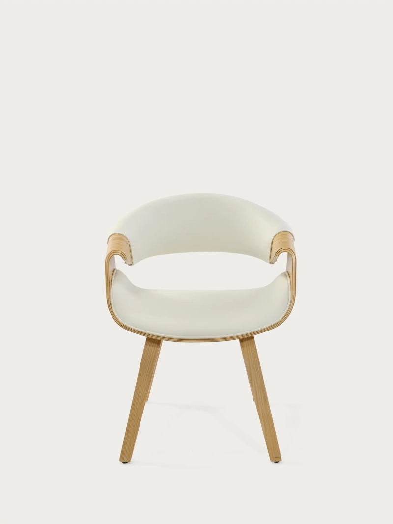 Sedia in legno di acero nordico con cuscino - Burrow Z FurnMod - 6