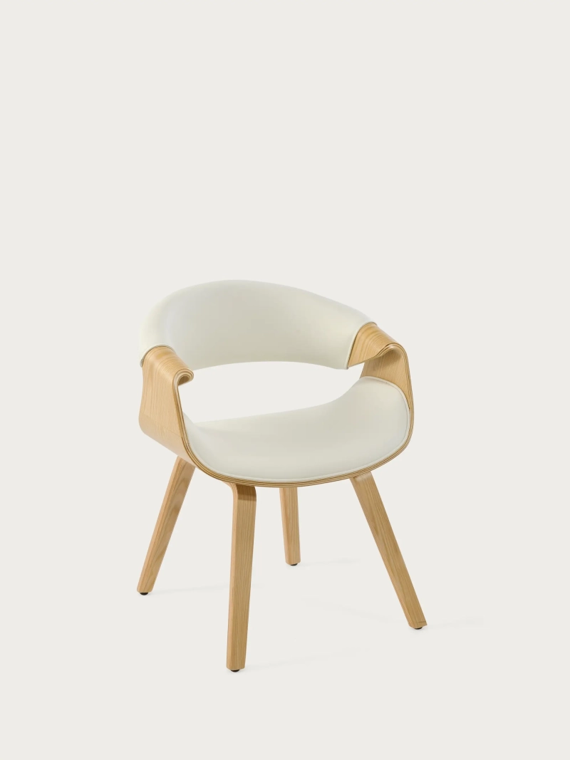 Nordic maple wood chair with cushion - Burrow Z FurnMod - 1