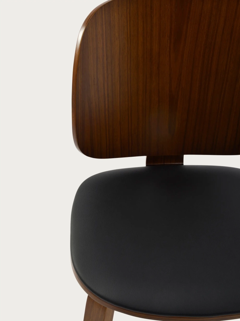 Silla nórdica en madera de nogal - Hut S FurnMod - 1