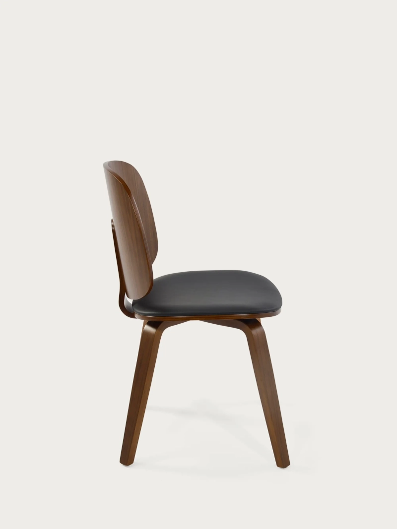 Silla nórdica en madera de nogal - Hut S FurnMod - 1