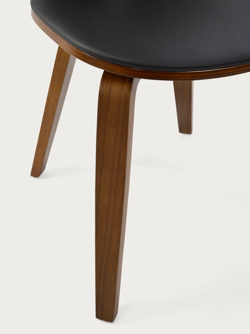 Silla nórdica en madera de nogal - Hut S FurnMod - 1