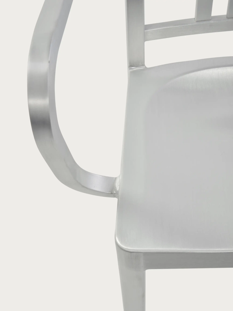 Industrial design chair with armrests - Navi Army FurnMod - 3