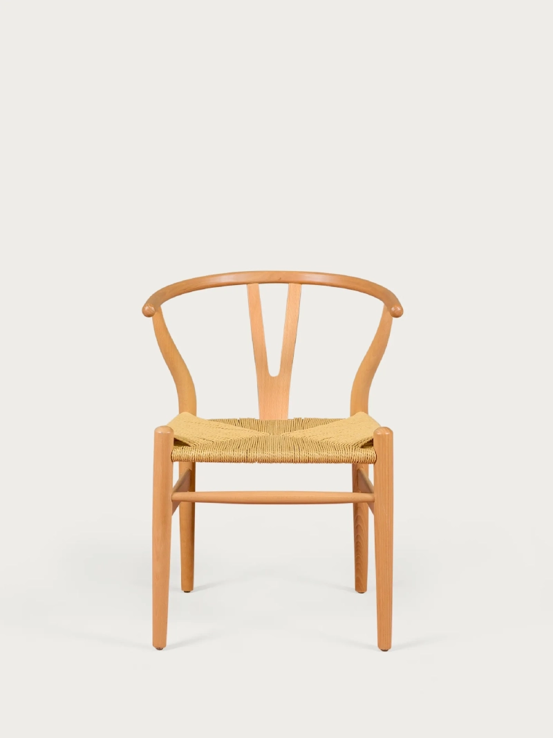 Skandinávská židle z přírodního bukového dřeva a ekologického lana - Wish FurnMod - 1