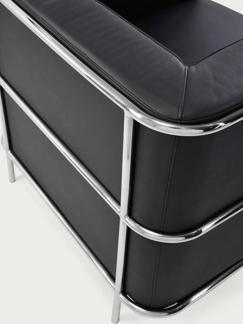 Cubic design armchair in Italian leather - Torino FurnMod - 5