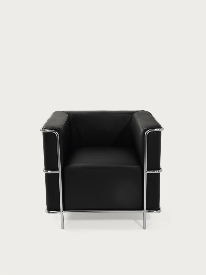 Poltrona di design cubica in pelle italiana - Torino FurnMod - 2