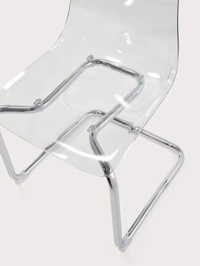 Design chair with transparent seat - Dresden FurnMod - 5