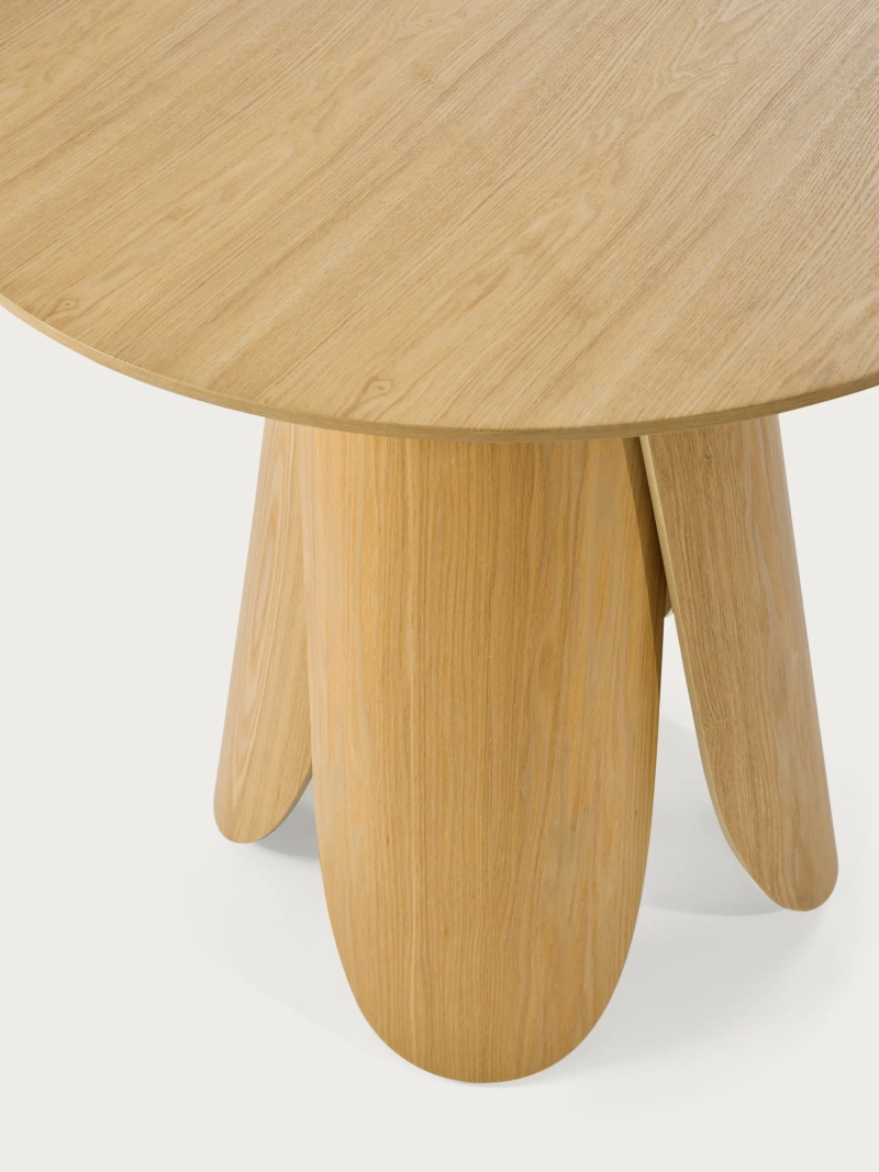 Runder Esstisch aus Eschenholz (80cm) - Pluto FurnMod - 1