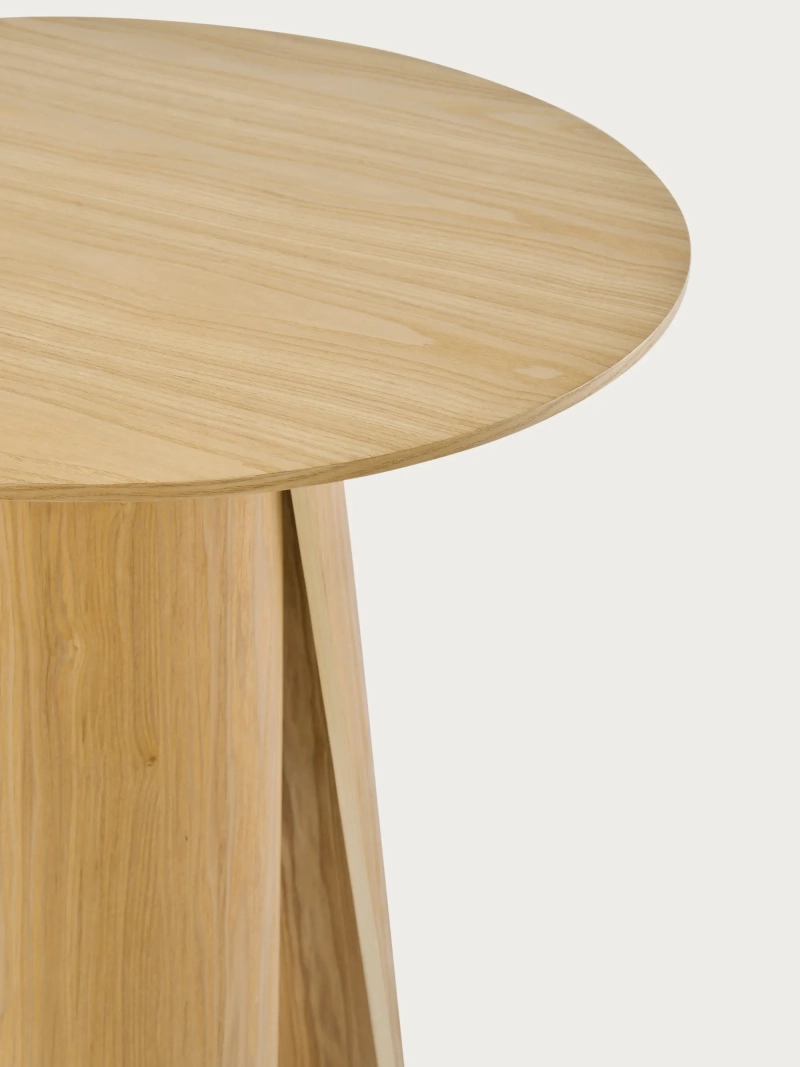Okrúhly vysoký stôl z jaseňového dreva (70 cm) - Pluto FurnMod - 2