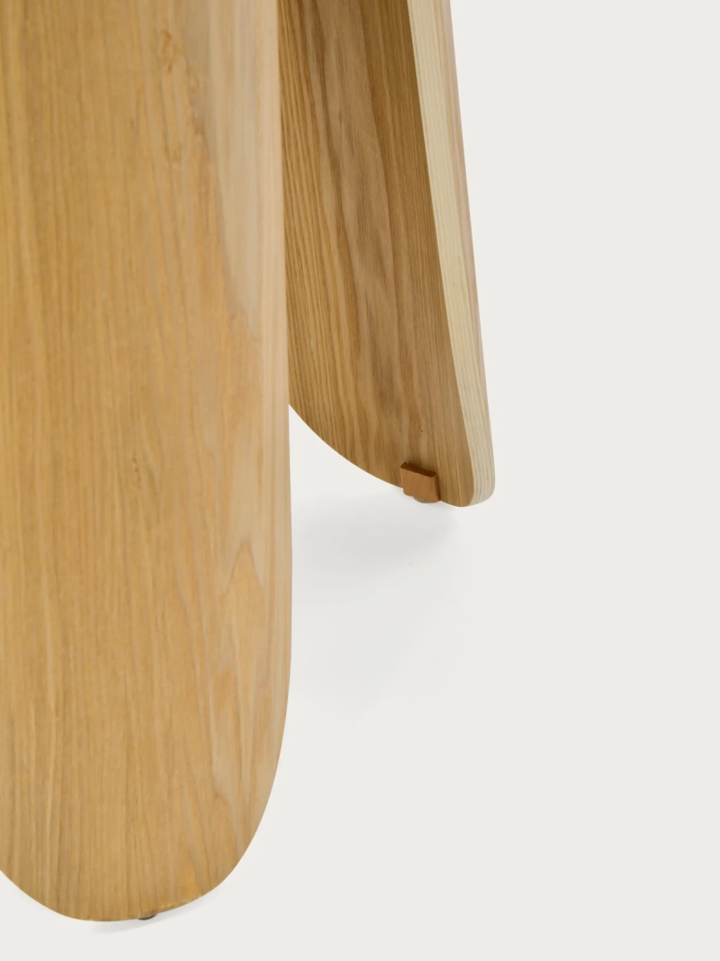 Okrúhly vysoký stôl z jaseňového dreva (70 cm) - Pluto FurnMod - 3