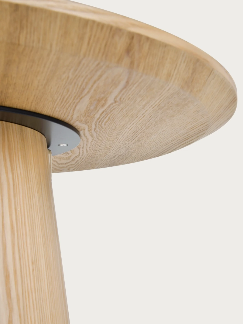 Mesa alta redonda en madera de fresno (70cm) - Pluto FurnMod - 1