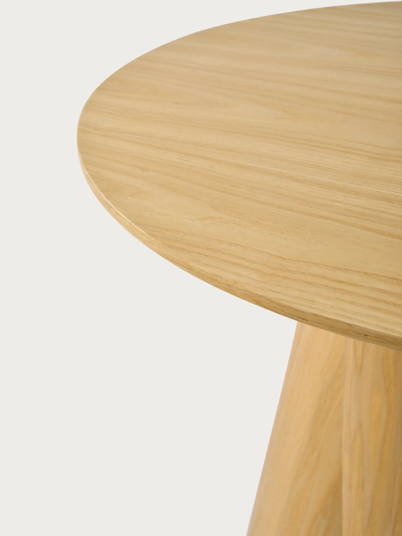Mesa alta redonda en madera de fresno (70cm) - Pluto FurnMod - 1