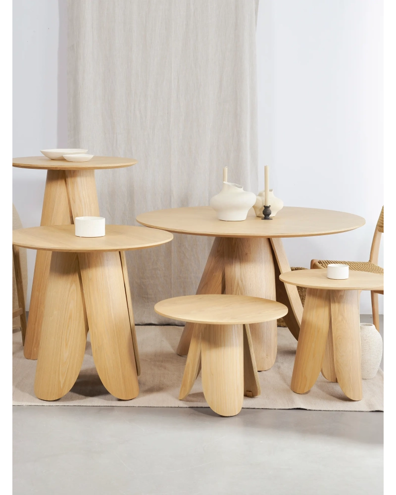 Mesa auxiliar nórdica en madera de fresno (50cm) - Pluto FurnMod - 4