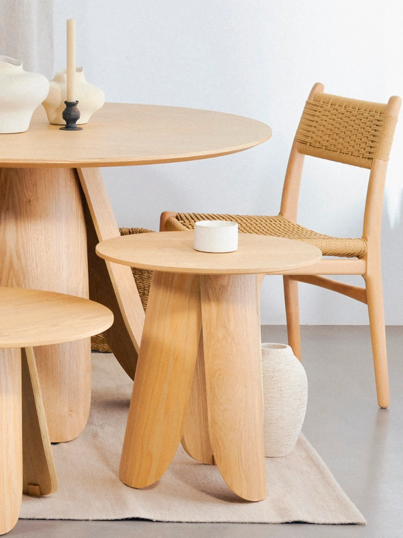 Mesa de apoio em madeira de freixo nórdico (50 cm) - Pluto FurnMod - 1
