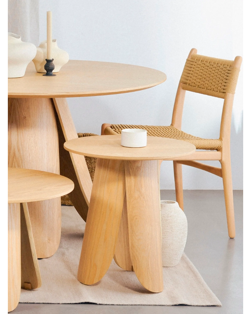 Mesa auxiliar nórdica en madera de fresno (50cm) - Pluto FurnMod - 2