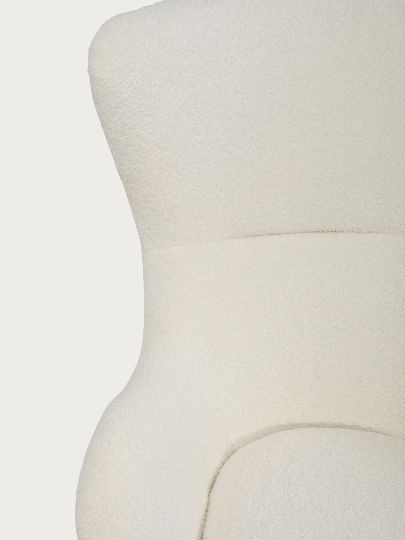 Rocker-Sessel aus Bouclé-Stoff - Nest FurnMod - 5
