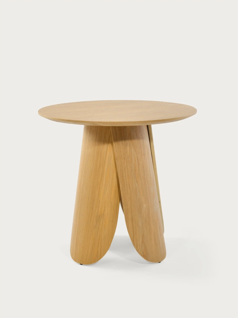 Mesa de comedor redonda en madera de fresno (80cm) - Pluto FurnMod - 1