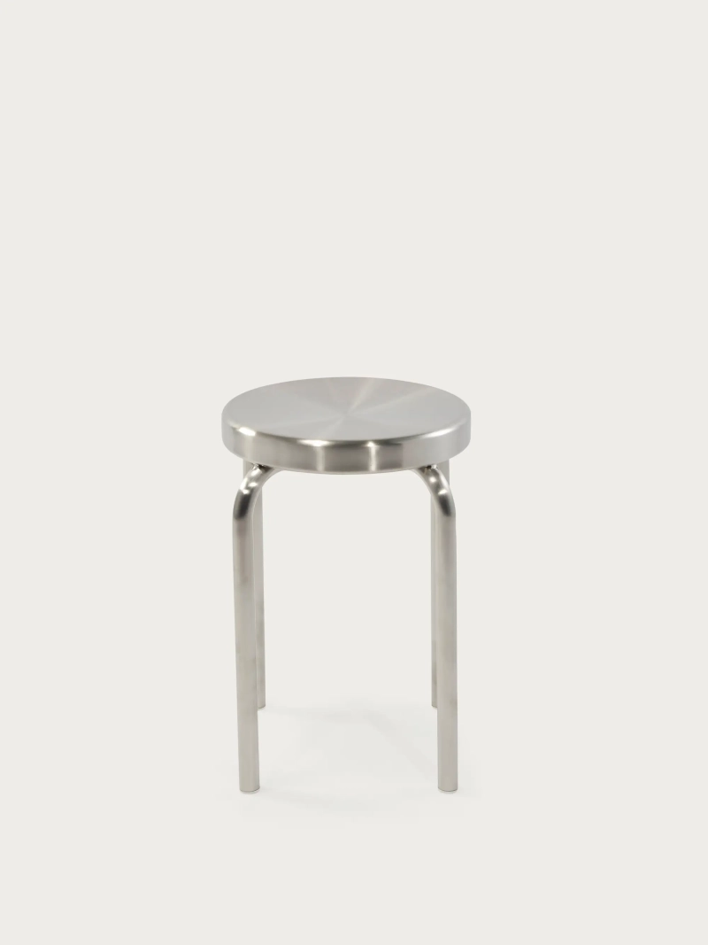 tabouret basse en acier inoxydable de 45 cm - Delawere FurnMod - 7
