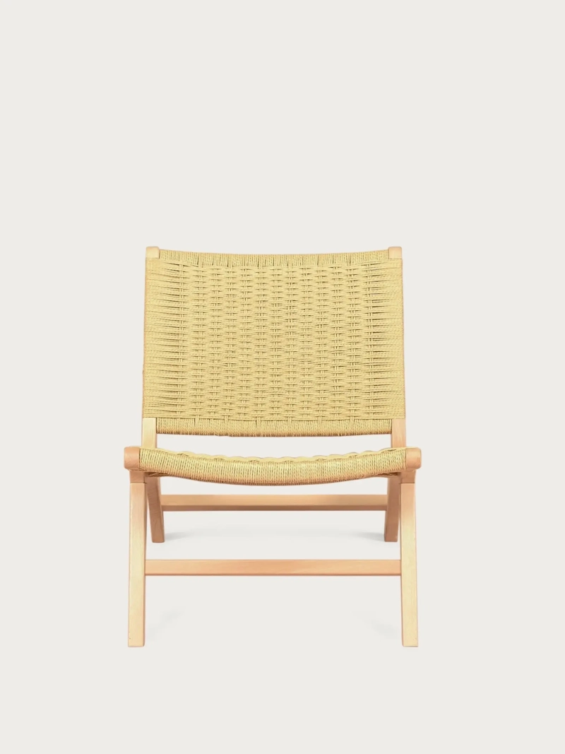 Sillón nórdico en madera de haya y cuerda ecológica - Liam FurnMod - 1