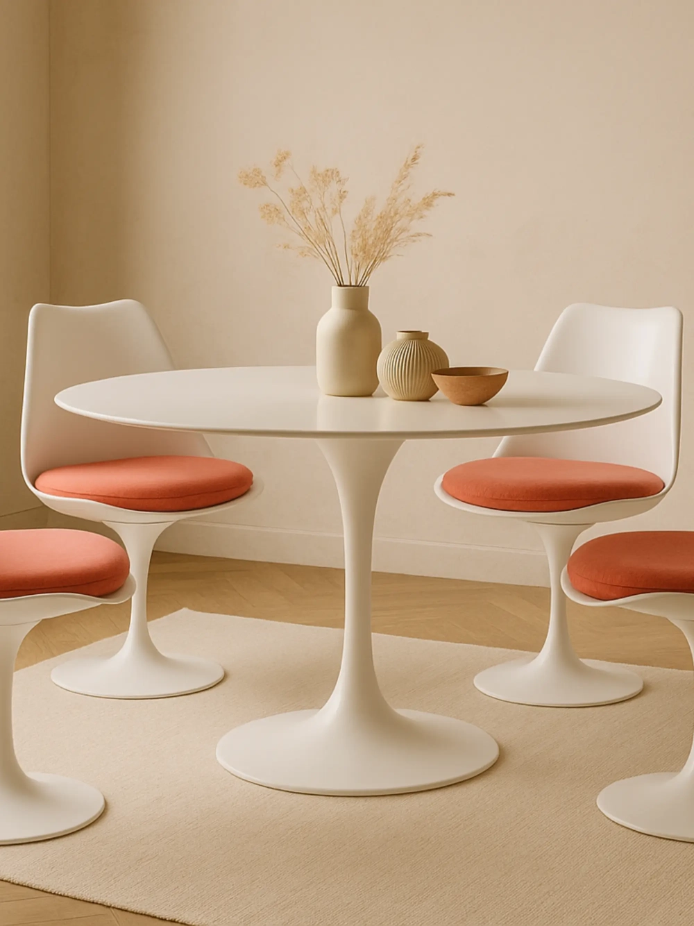 High-end ronde eettafel in MDF hout (120cm) - Stratus FurnMod - 7