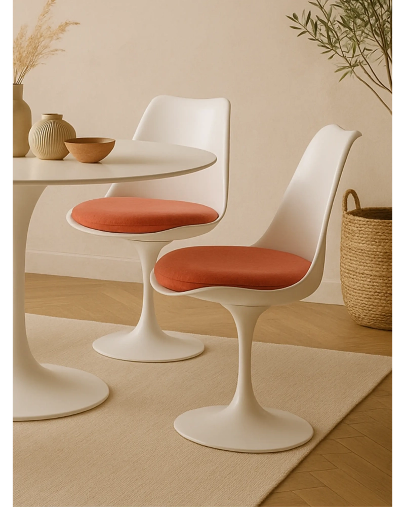 Chaise design pivotante avec coussin en coton - Stratus FurnMod - 1