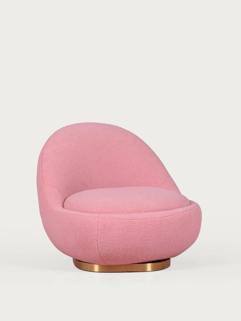 Sillón giratorio de diseño tapizado algodón - Corsica FurnMod - 8