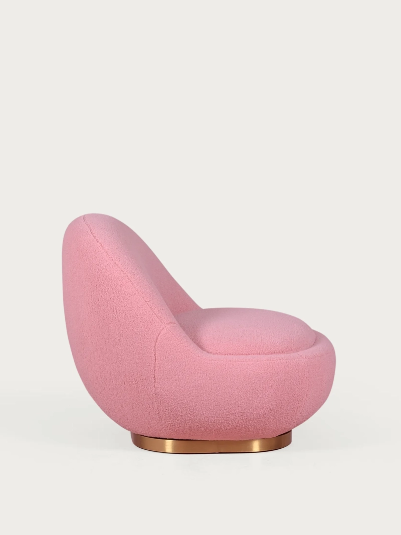 Sillón giratorio de diseño tapizado algodón - Corsica FurnMod - 8