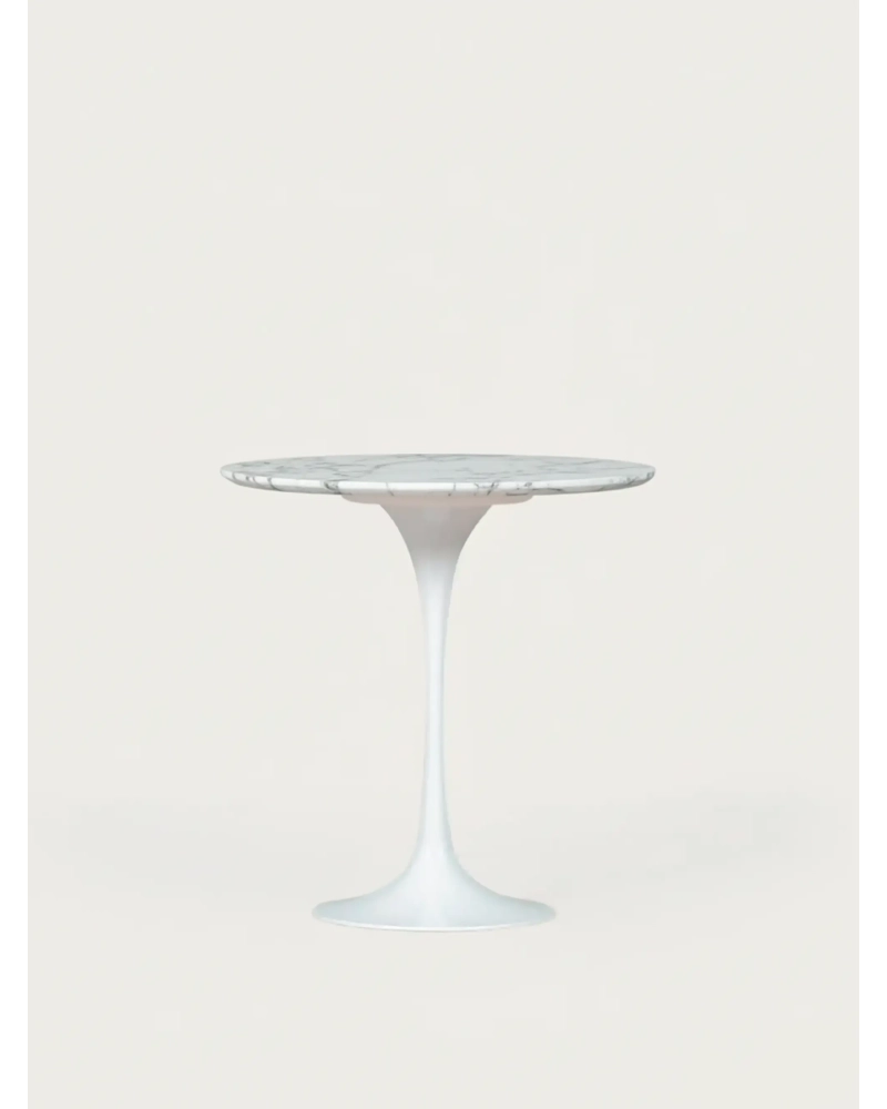 Măsuță laterală din marmură de Carrara (50cm) - Stratus FurnMod - 6