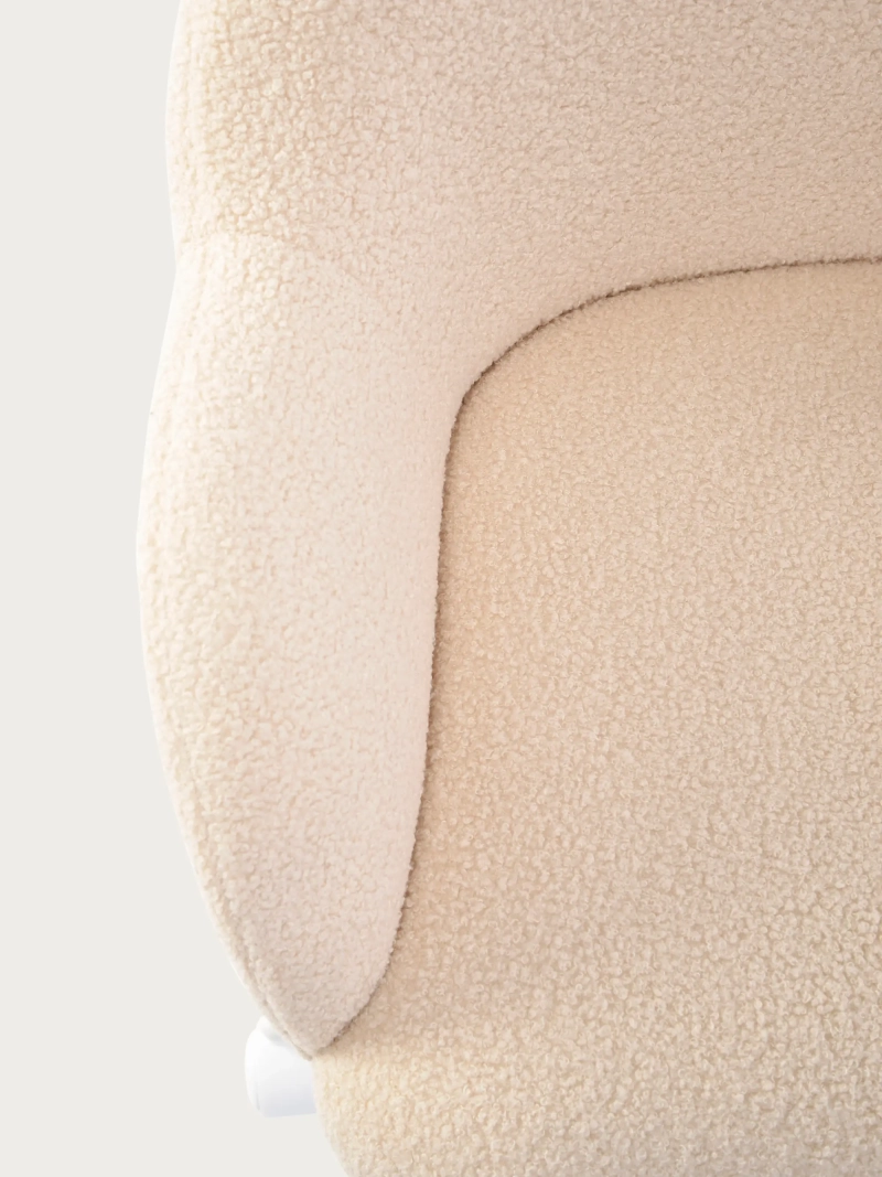 Minimalistisk kontorstol i fløjlsstof - Notorius FurnMod - 10