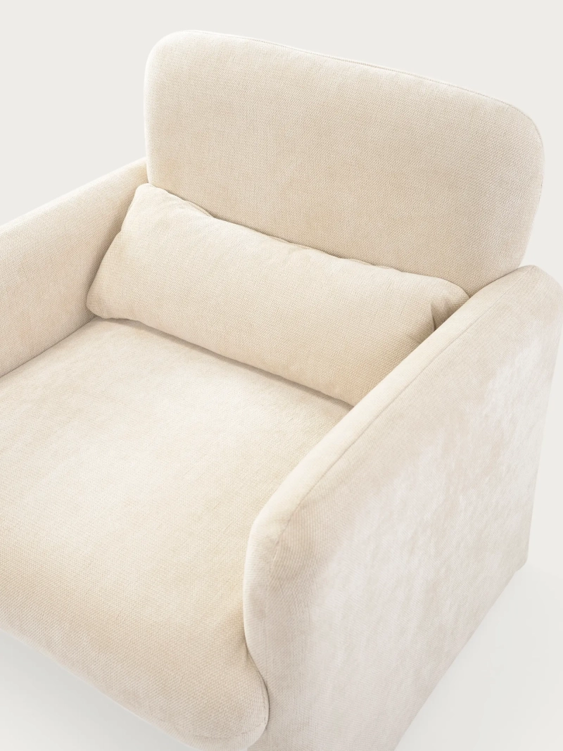Polstret lænestol i minimalistisk design Bristol FurnMod - 12