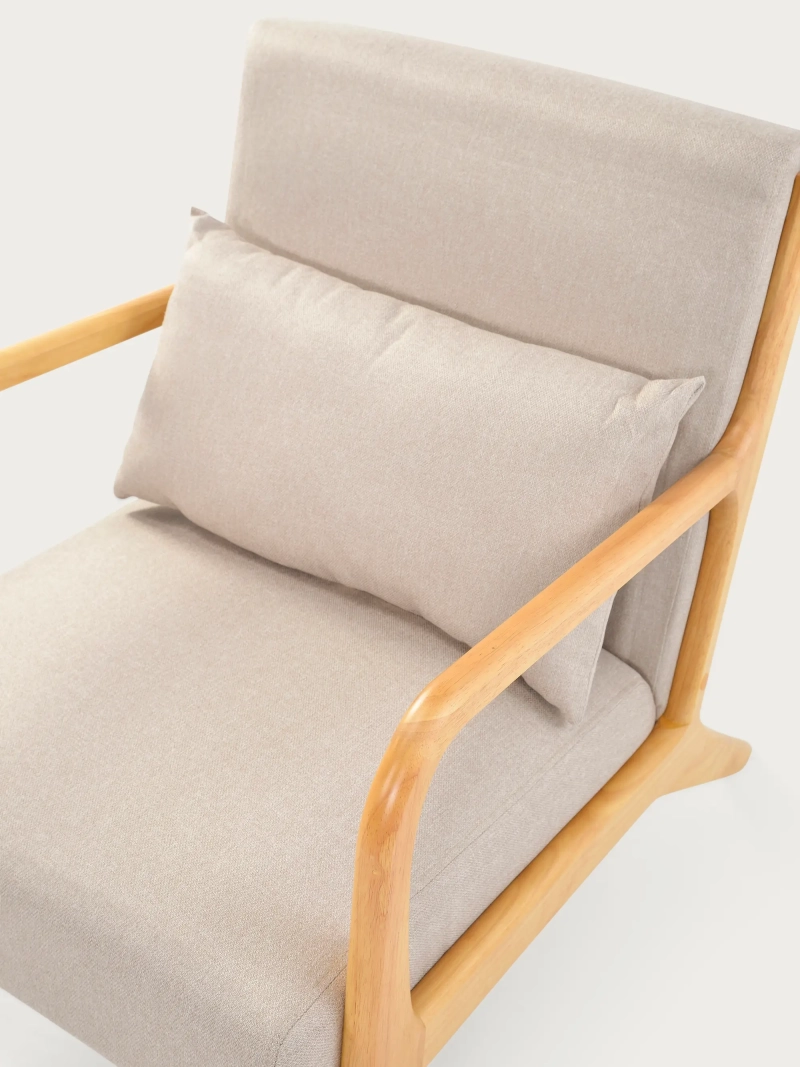 Sessel Skandinavisch Colmar mit Lendenkissen | FurnMod