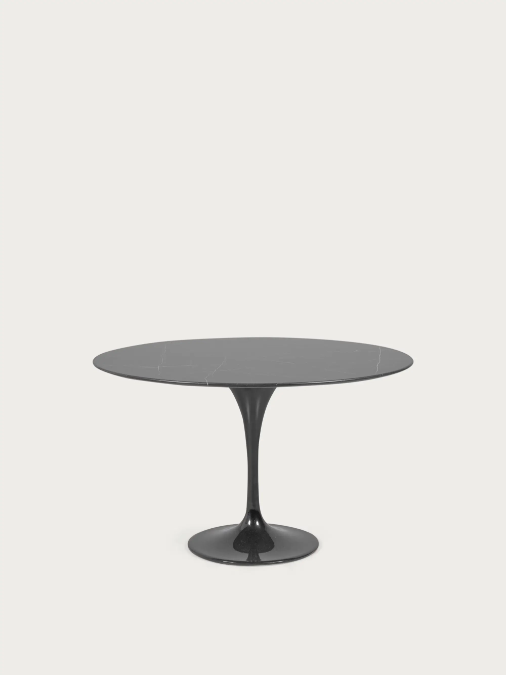 Mesa de comedor redonda de alta gama en mármol de Marquina (120cm) - Stratus FurnMod - 1