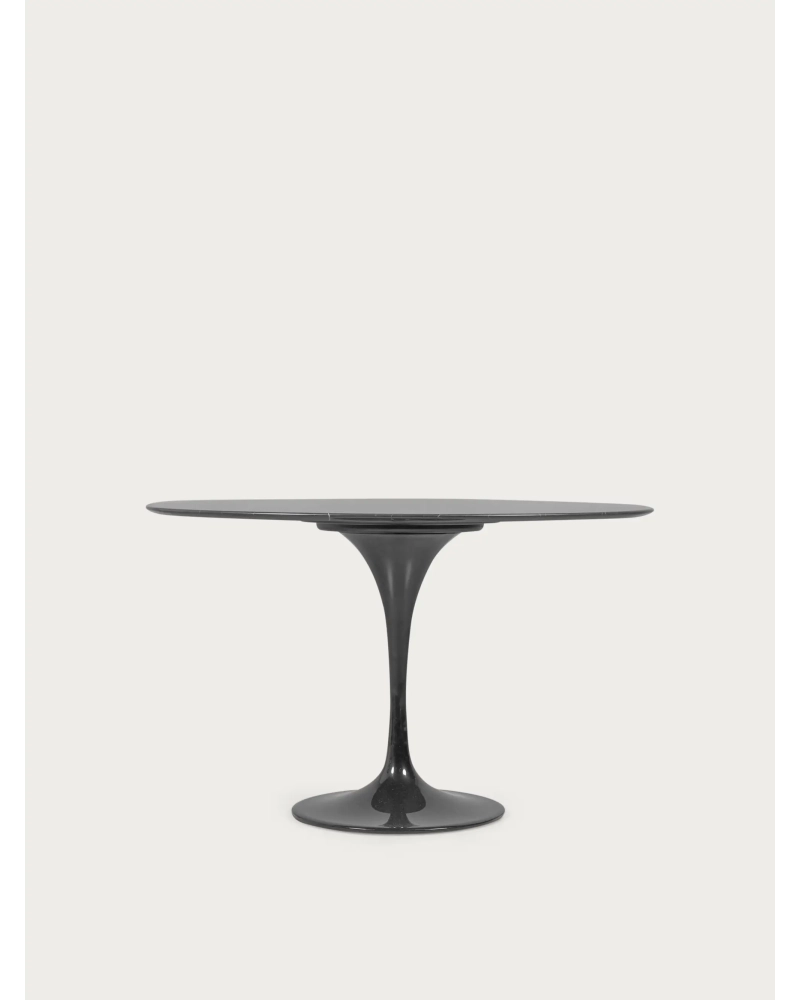 Mesa de comedor redonda de alta gama en mármol de Marquina (120cm) - Stratus FurnMod - 6