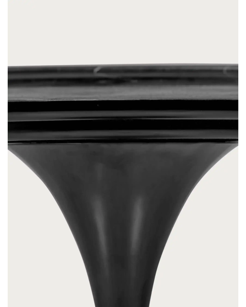 Mesa de comedor redonda de alta gama en mármol de Marquina (120cm) - Stratus FurnMod - 5