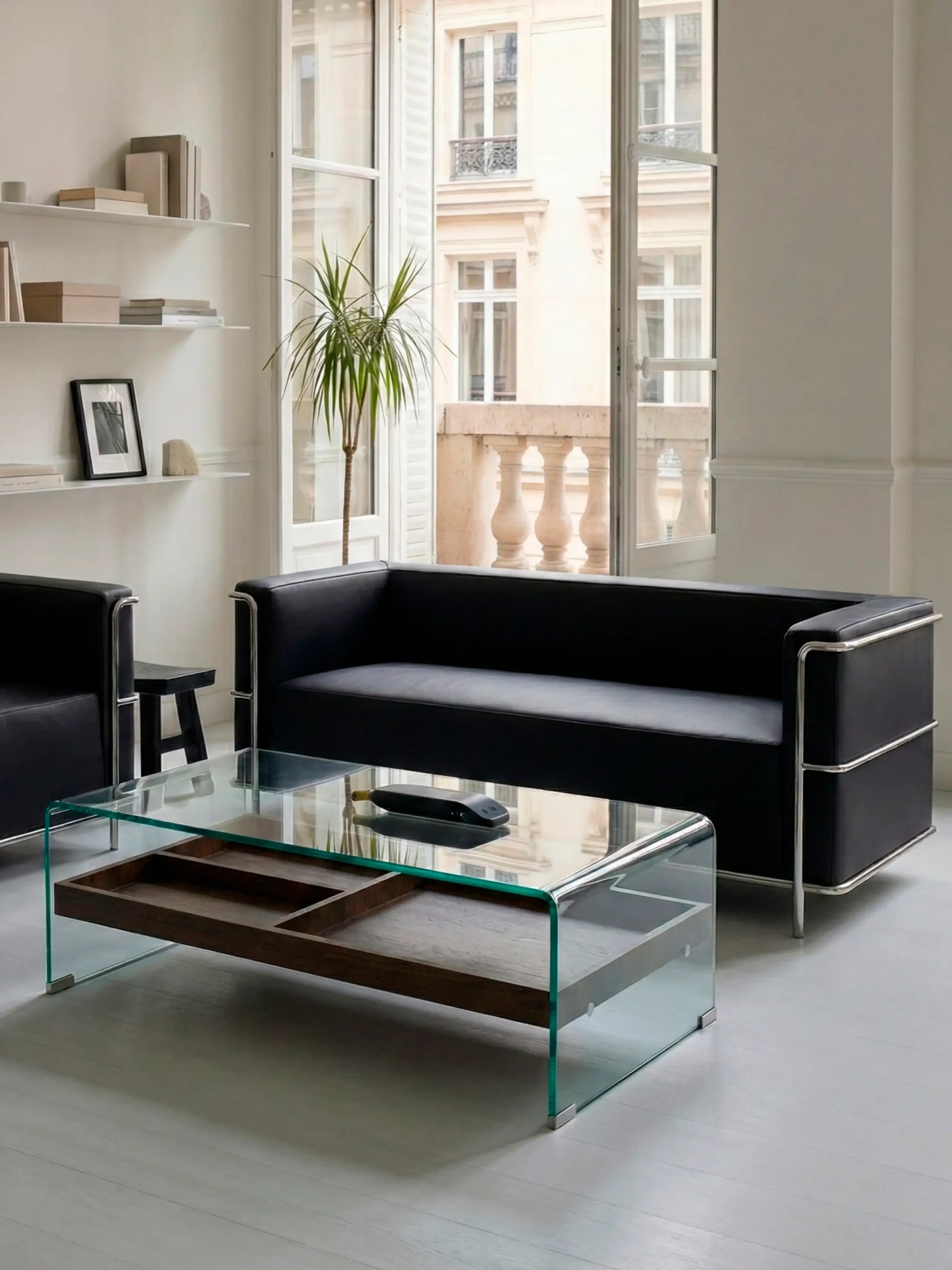 3-seater sofa in eco-leather with stainless steel frame - Torino FurnMod - 1