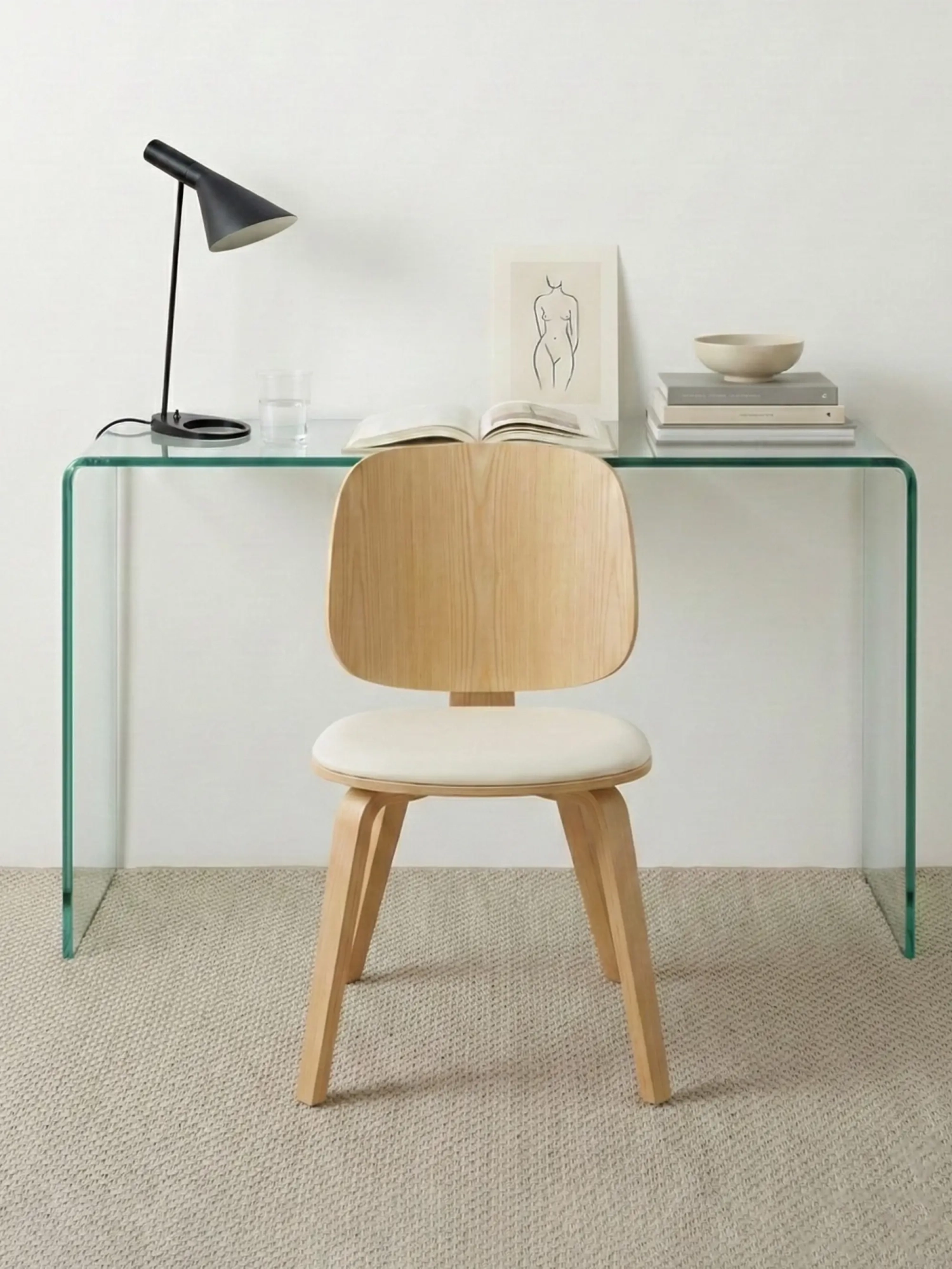 Scaun nordic din lemn de arțar - Hut S FurnMod - 1