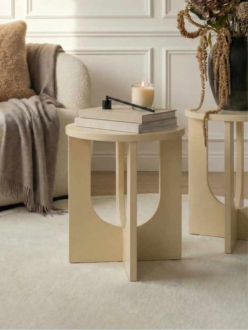 Mesa de apoio em madeira (40cmØ) - Flop FurnMod - 1