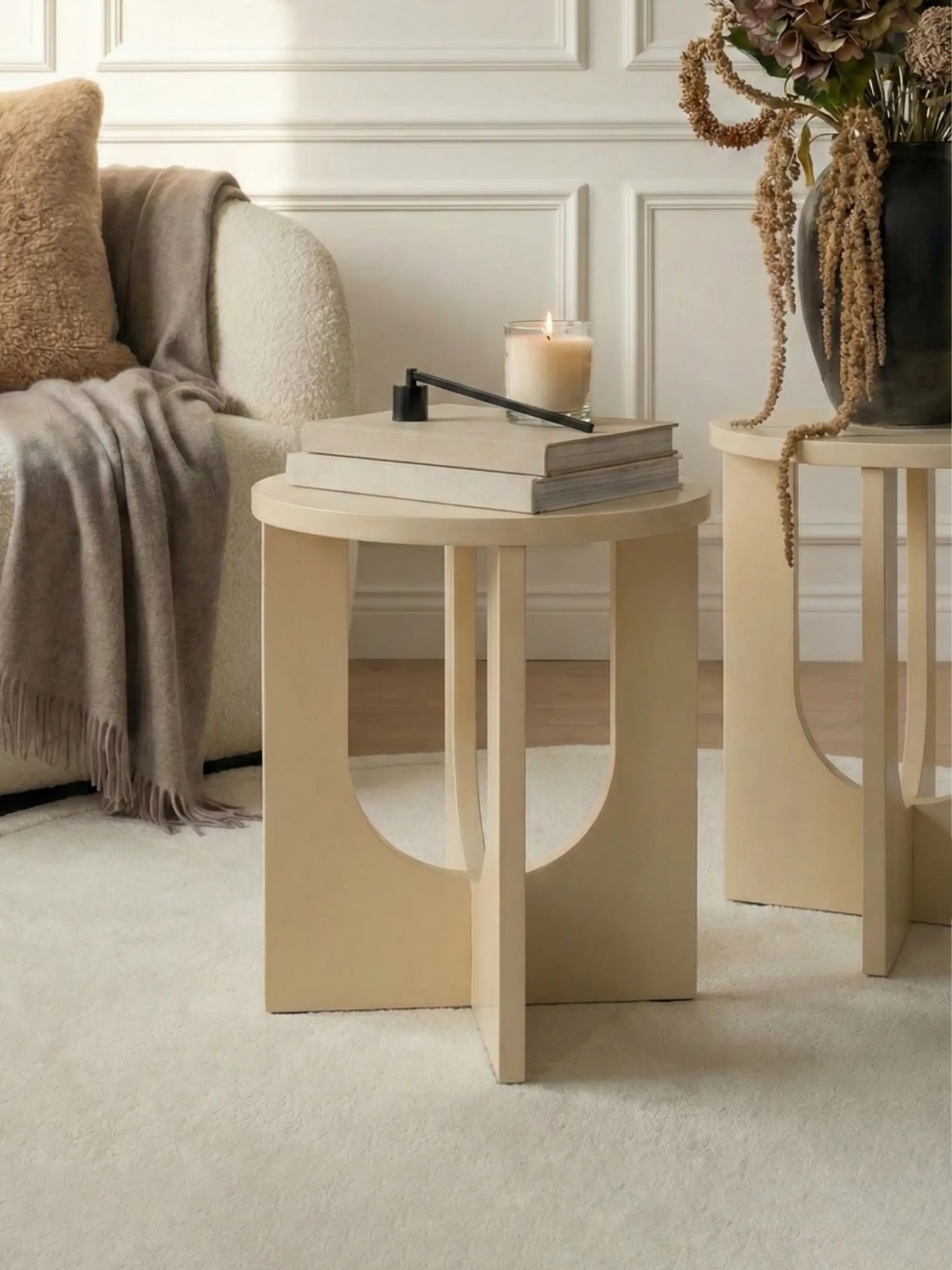 Beistelltisch aus Holz (40cmØ) - Flop FurnMod - 1