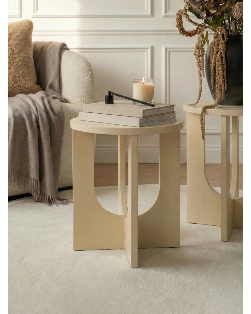 Wooden side table (40cmØ) - Flop FurnMod - 1