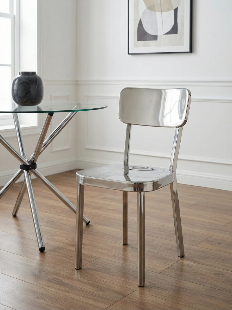 Silla de acero inoxidable - Delawere FurnMod - 1