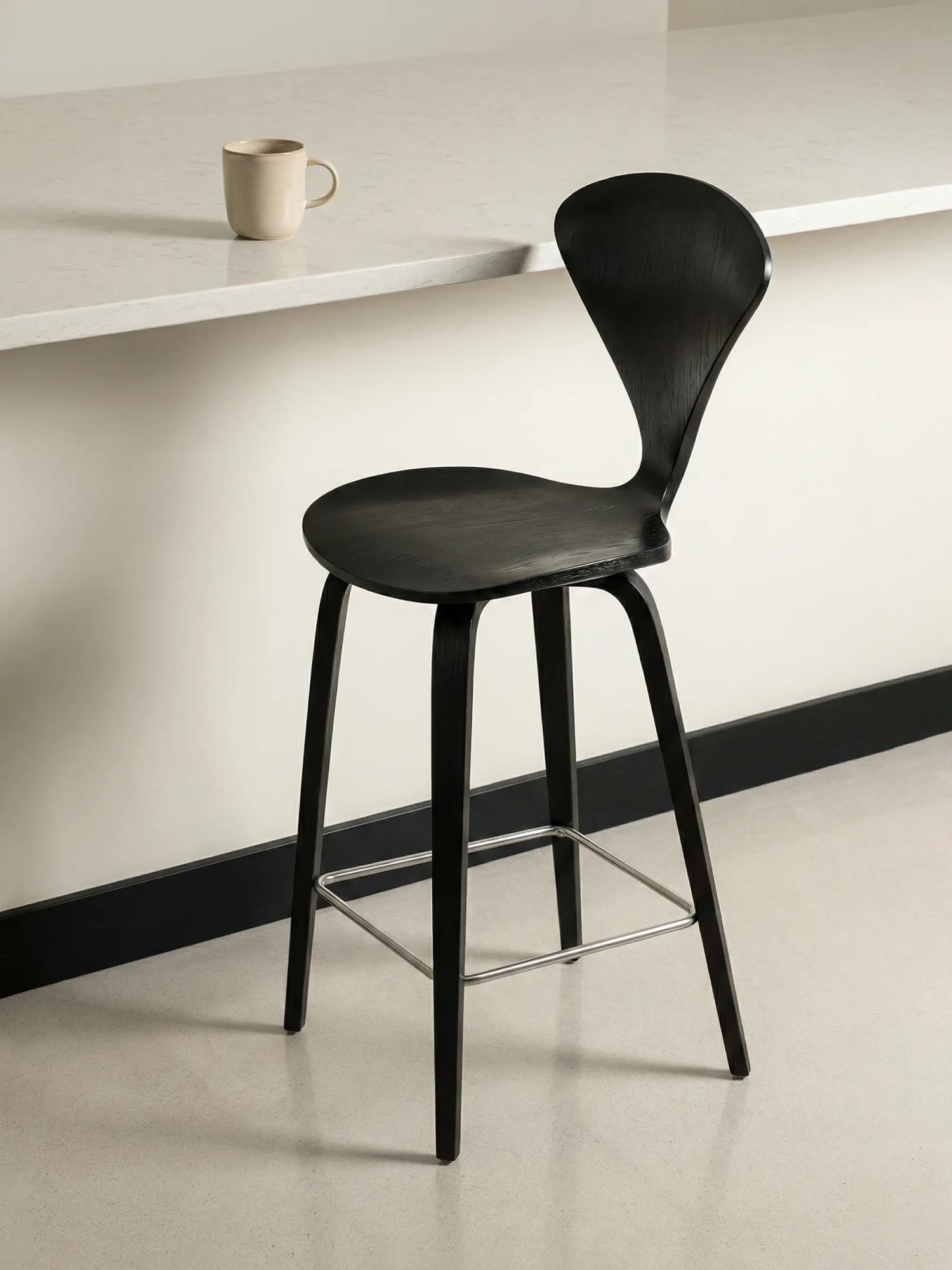 Köksstol i skandinaviskt böjt trä (65cm) - Cherner FurnMod - 13