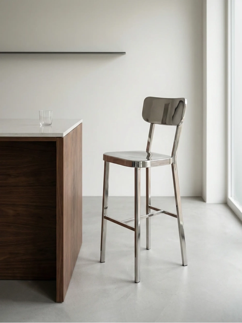 hocker edelstahl hoch - Delawere FurnMod - 1