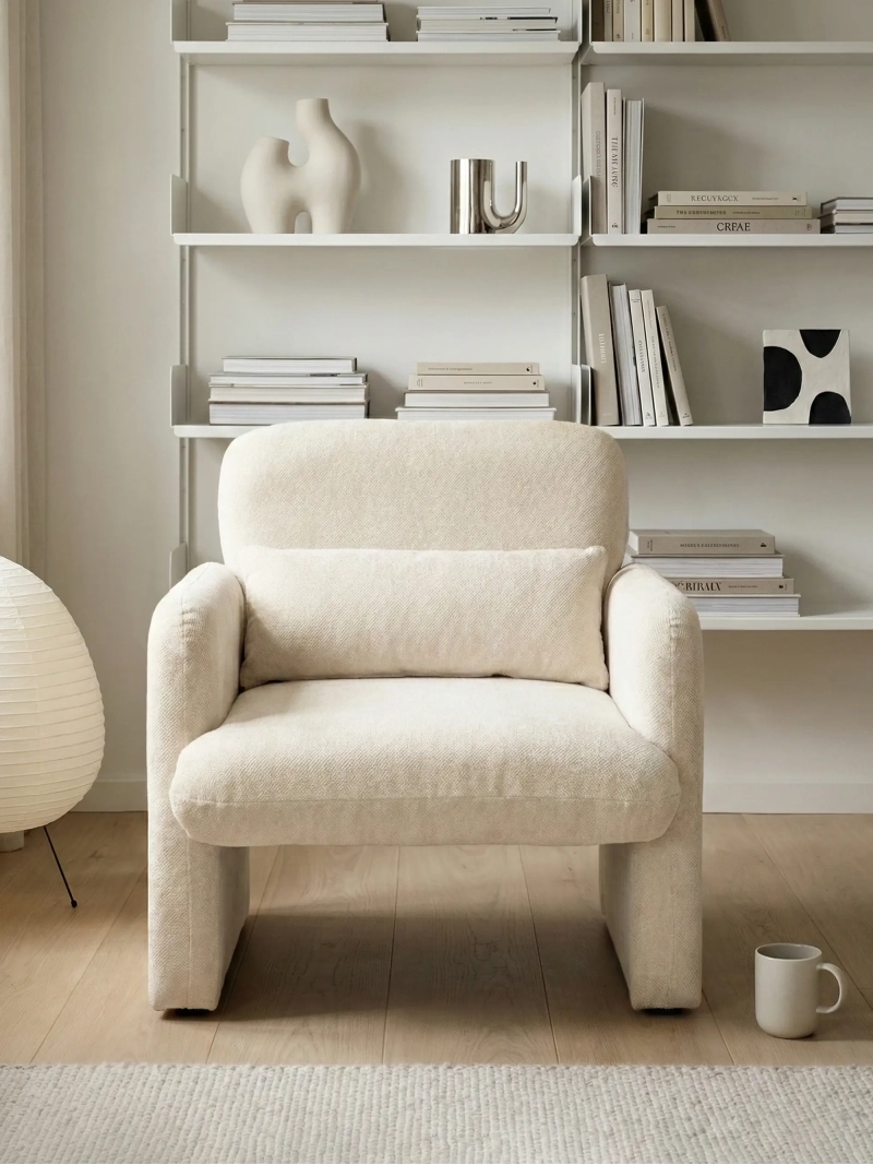Minimalist design upholstered armchair - Bristol FurnMod - 12