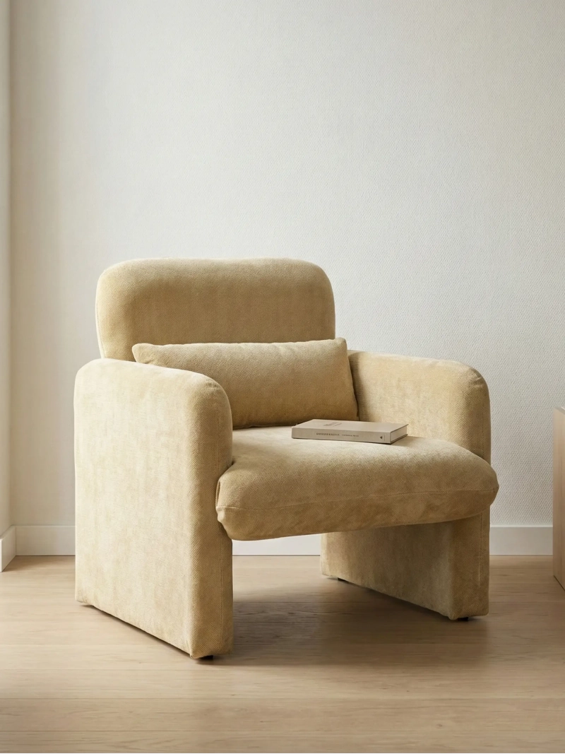 Minimalistische gestoffeerde fauteuil - Bristol FurnMod - 1
