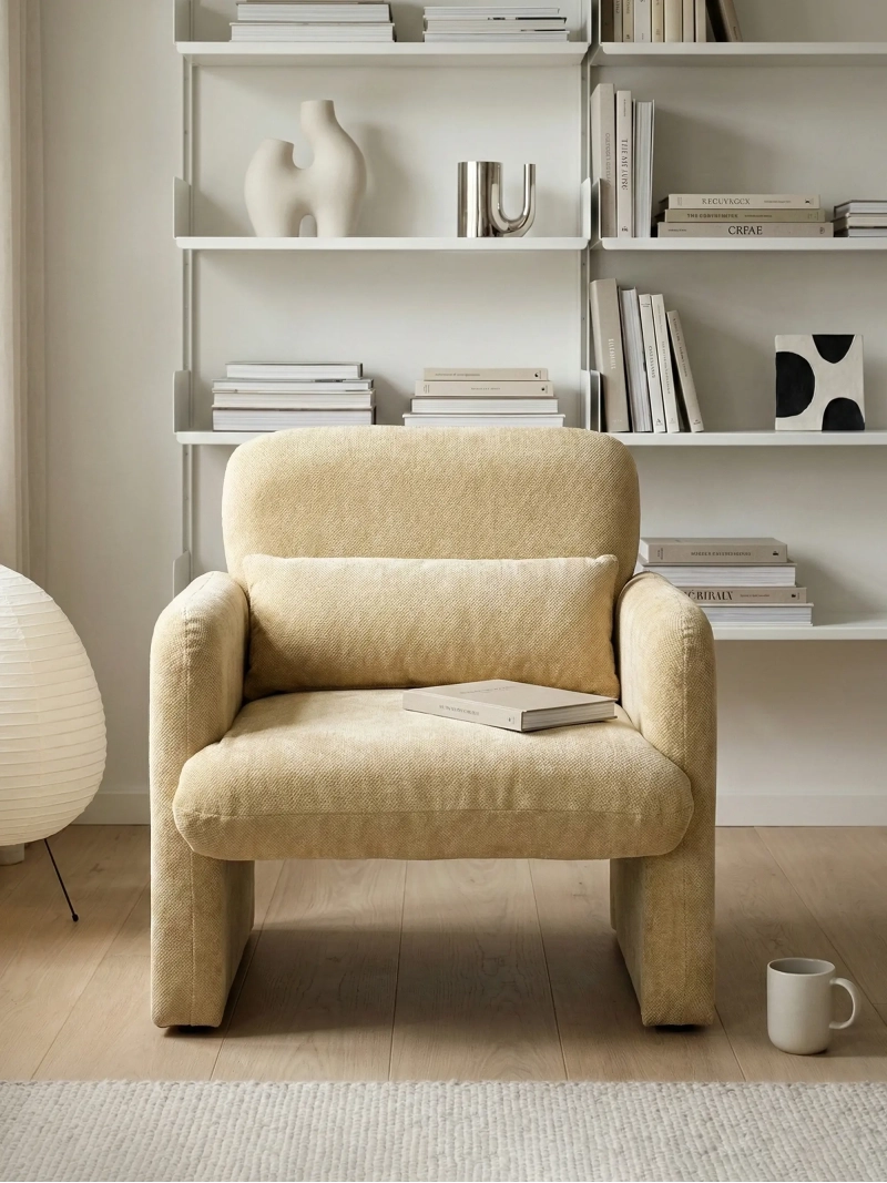 Sillon de diseño minimalista tapizado - Bristol FurnMod - 1