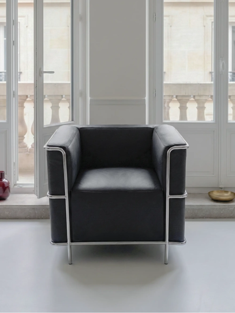 Cubic design armchair in Italian leather - Torino FurnMod - 6