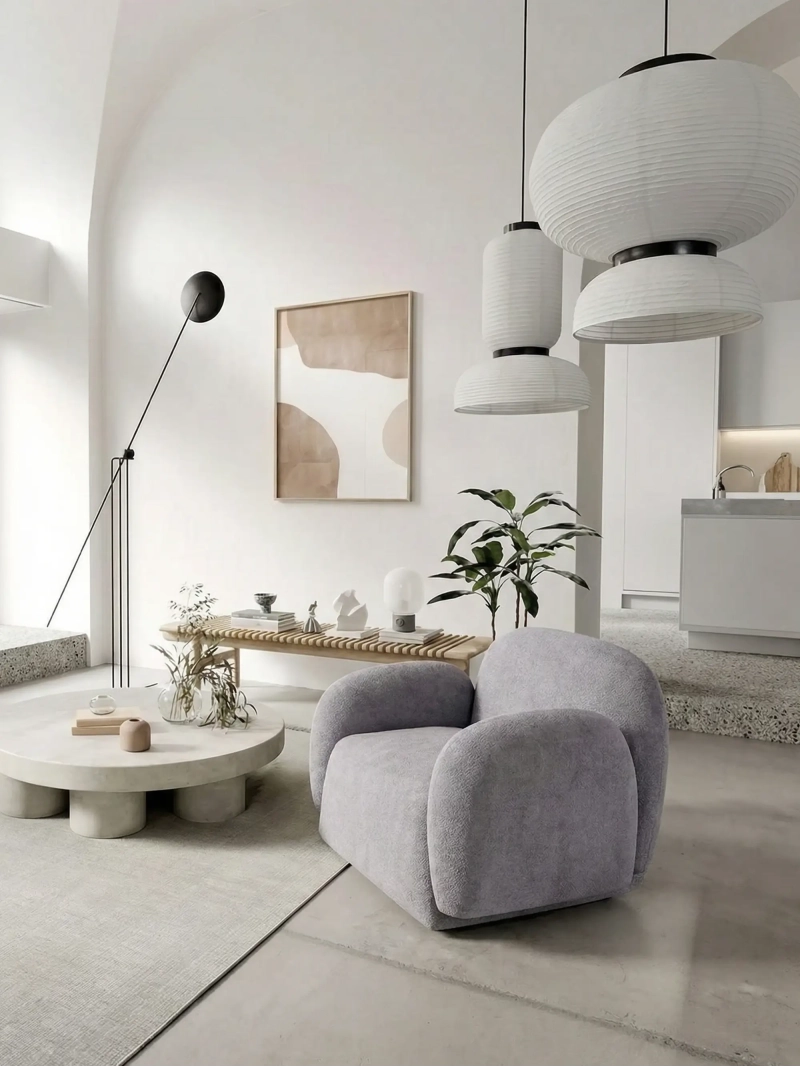 Designerski fotel 1-osobowy - Nest FurnMod - 12