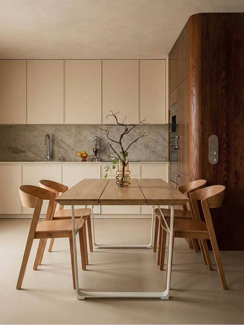 Nordic chair in natural oak wood - Soho FurnMod - 10