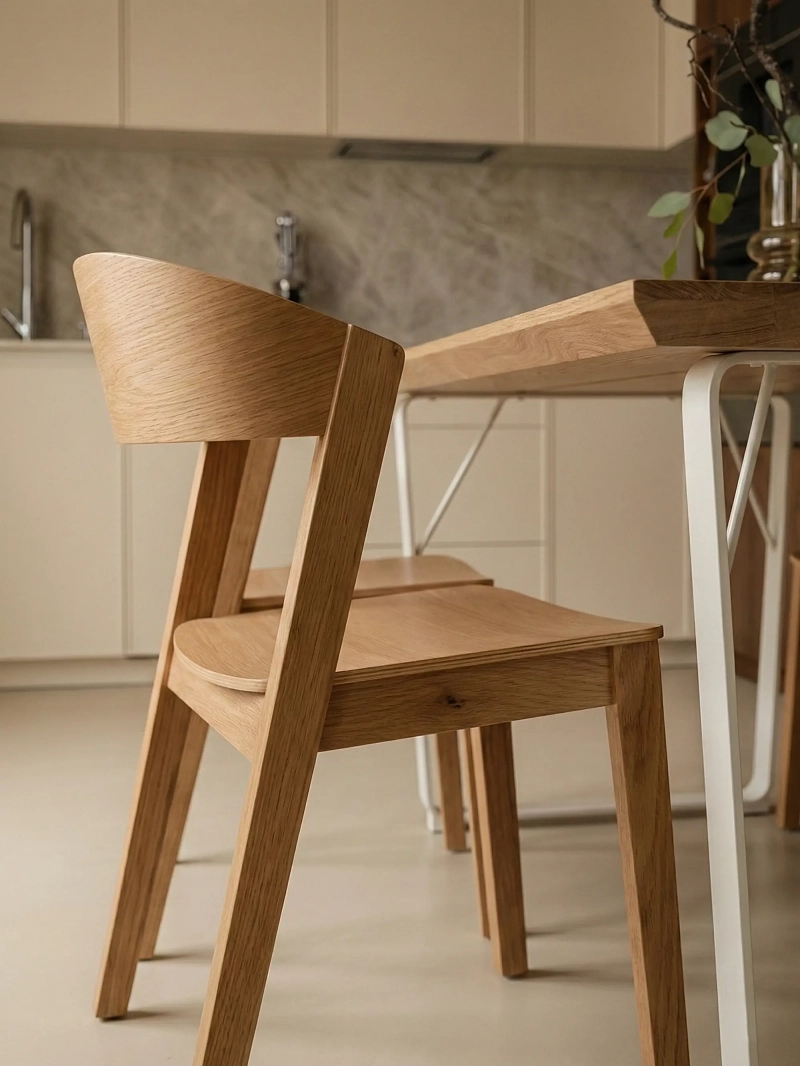 Silla nórdica en madera de roble natural - Soho FurnMod - 5