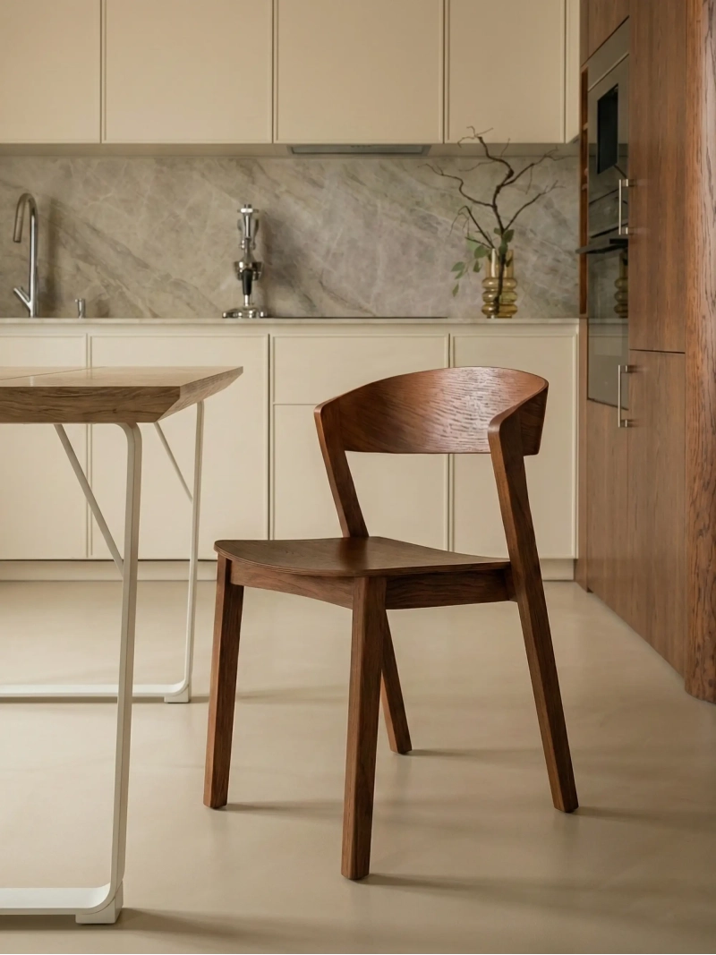 Silla nórdica en madera de roble natural - Soho FurnMod - 25