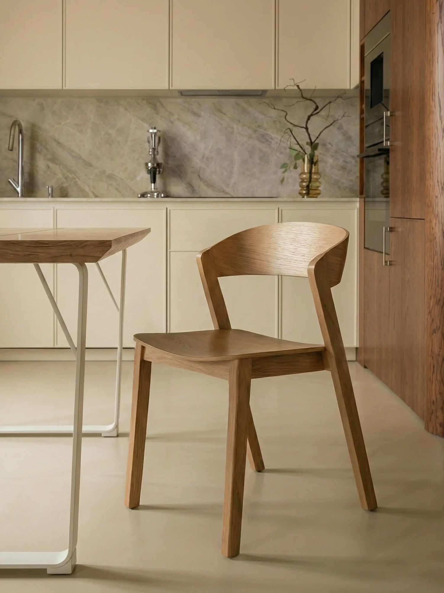 Nordic chair in natural oak wood - Soho FurnMod - 1